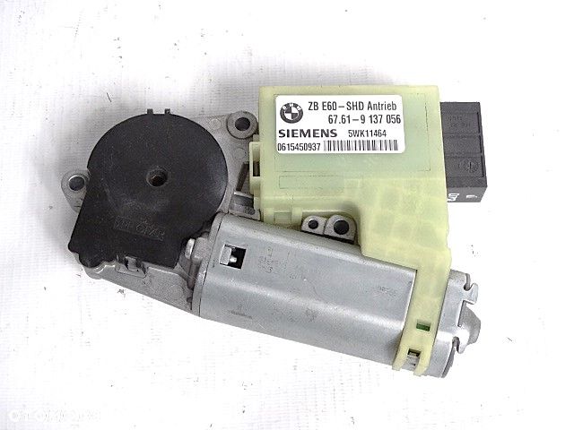 BMW E60 E65 E66 Silniczek Silnik Mechanizm Szyberdach  Zespół Napędowy Dachu Przesuwnego 67616937509  6937509  5WK11464  Siemens 03014600344  03014600336  ZB E60 SHD Antrieb  67619137056  9137056 - 9