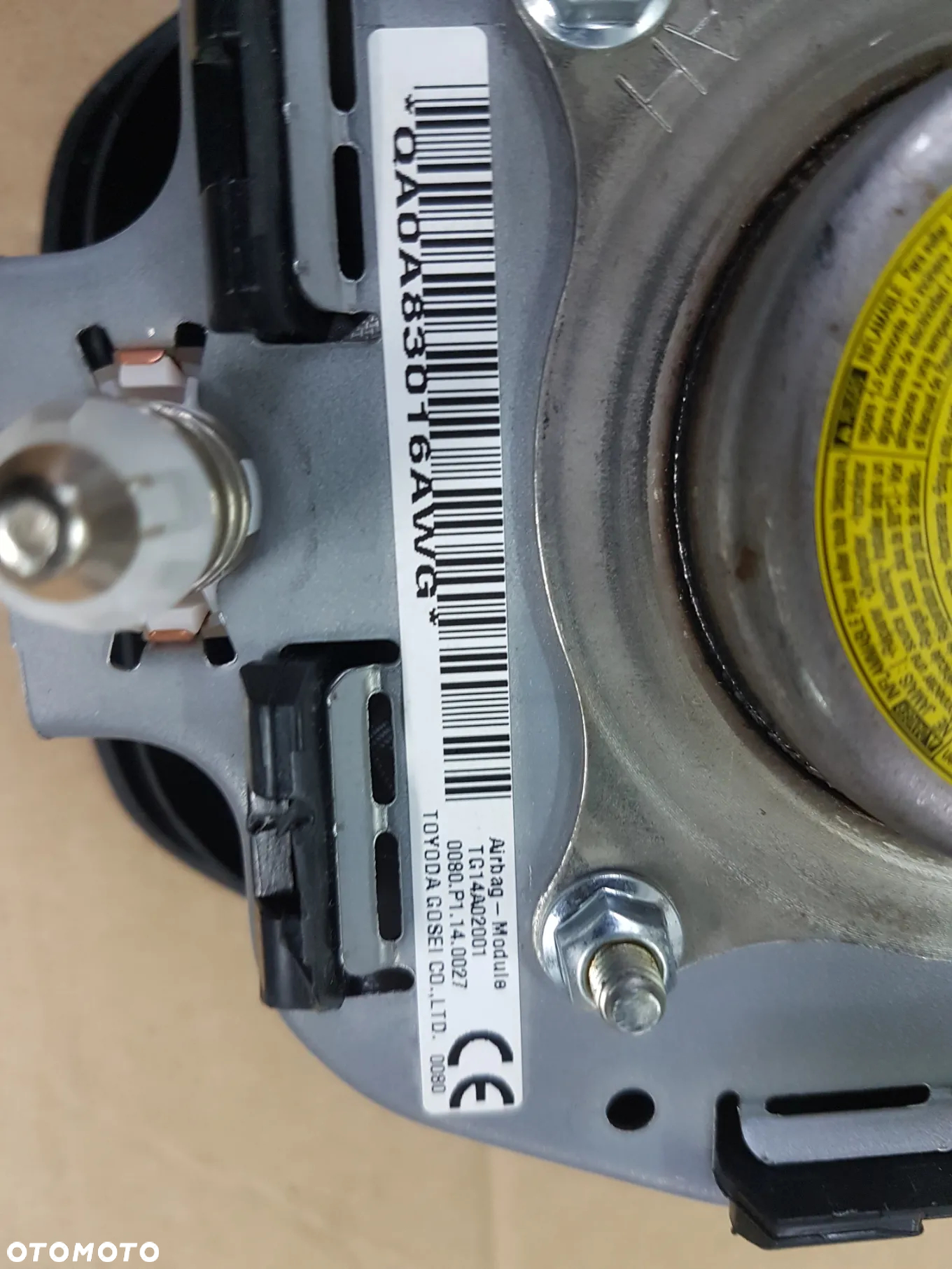 TOYOTA RAV 4 IV PODUSZKA  KIEROWCY PASY SENSOR W ORGINALE - 4