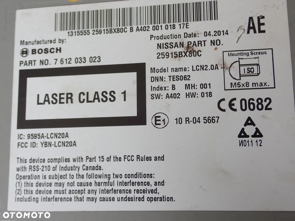 RADIO NAVIGACJA NISSAN NOTE II - 3