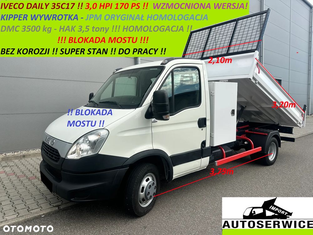 Iveco Daily 35c17 3,0 HPI 170 PS Kipper Wywrotka ORYGINAŁ Homologacja BLOKADA Mostu - 1