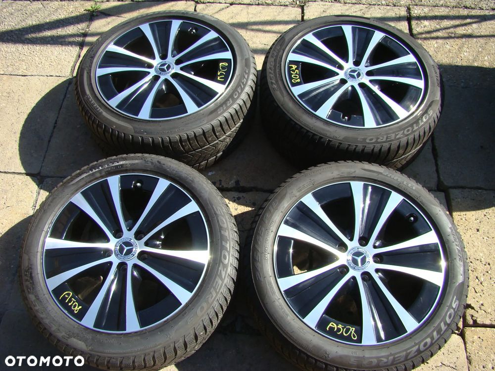 a508 5x112 Mercedes W213 S213 C238 A238 8jx18 245/45 9jx18 275/40 opony zima czujniki - 1