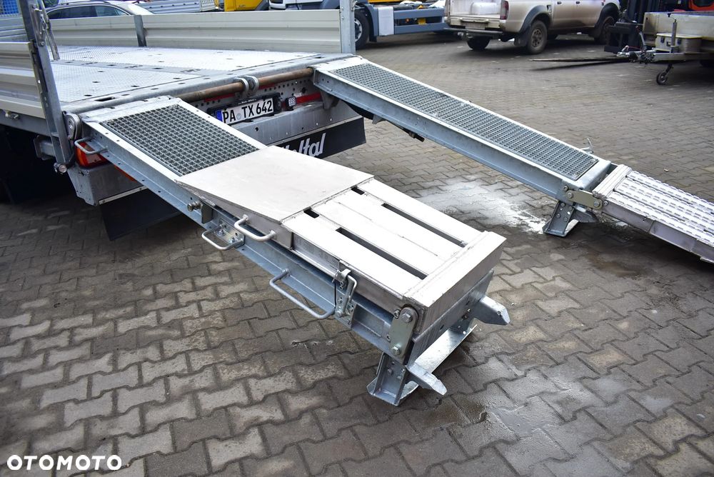 Müller-Mitteltal Przyczepa niskopodwoziowa/ Tandem/ do transportu maszyn budowlanych, kontenerów/ DMC : 18.000 KG/ Najazdy/ Sprowadzona z Niemiec / Jak nowa ! - 13