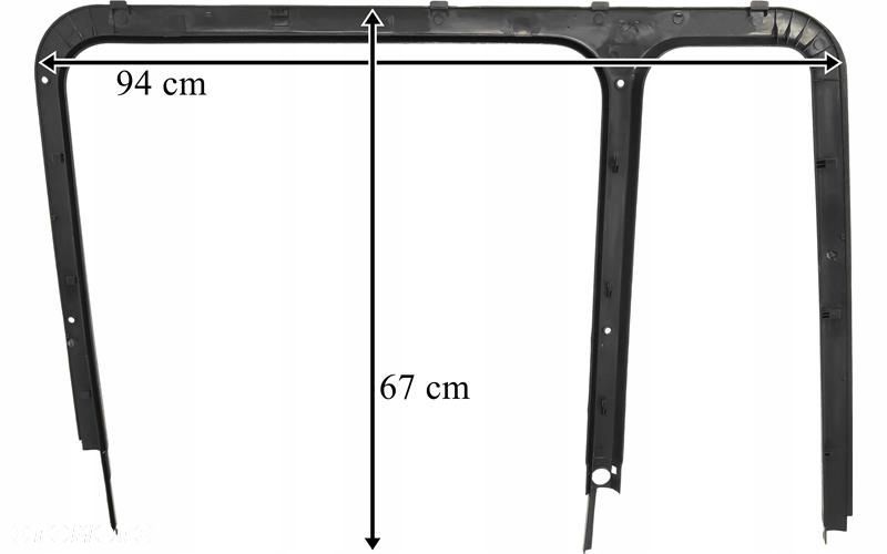 man f90 f2000 ramka szyby drzwi prawa 81626300048 - 2
