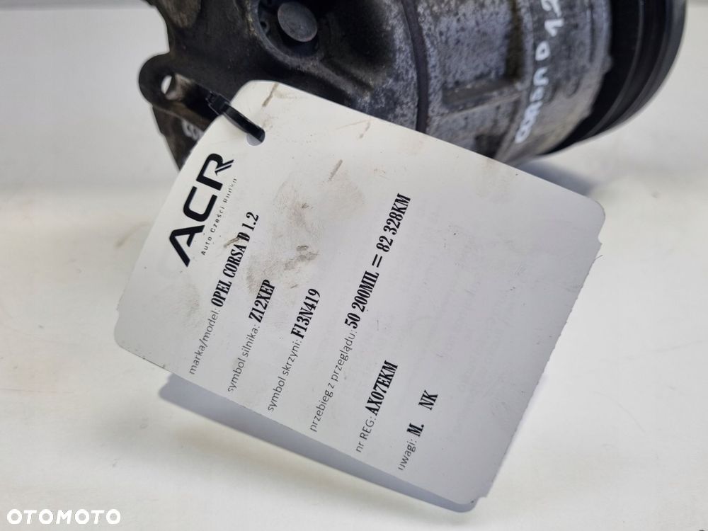 SPRĘŻARKA KLIMATYZACJI Opel Corsa D 1.2 16V _ kompresor 55701200 - 8
