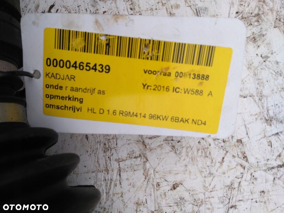 PÓŁOŚ PRAWA KADJAR 1.6 dci 391004pd0a - 3