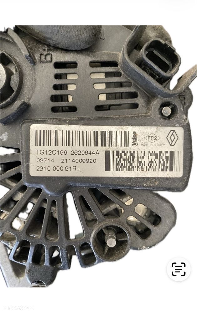 DACIA DUSTER 1 I  1.2 TCE  IGŁA ! ! PO 22 tyś km ! ALTERNATOR Sandero II Logan 0.9 TCE 0.9tce DASTER 1.2tce RENAULT clio IV 4 Captur 1 I megane IV 231000091R - 6