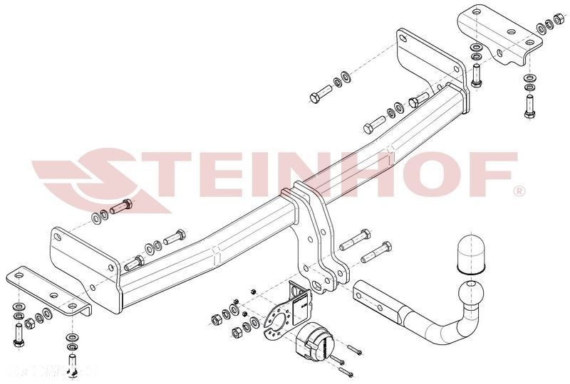 Hak holowniczy + MODUŁ 7PIN do Ssangyong XLV 2WD od 2016 - 2