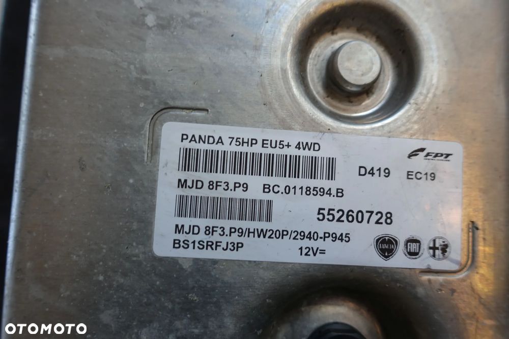 KOMPUTER SILNIKA FIAT PANDA III 1.3 55260728 - 2