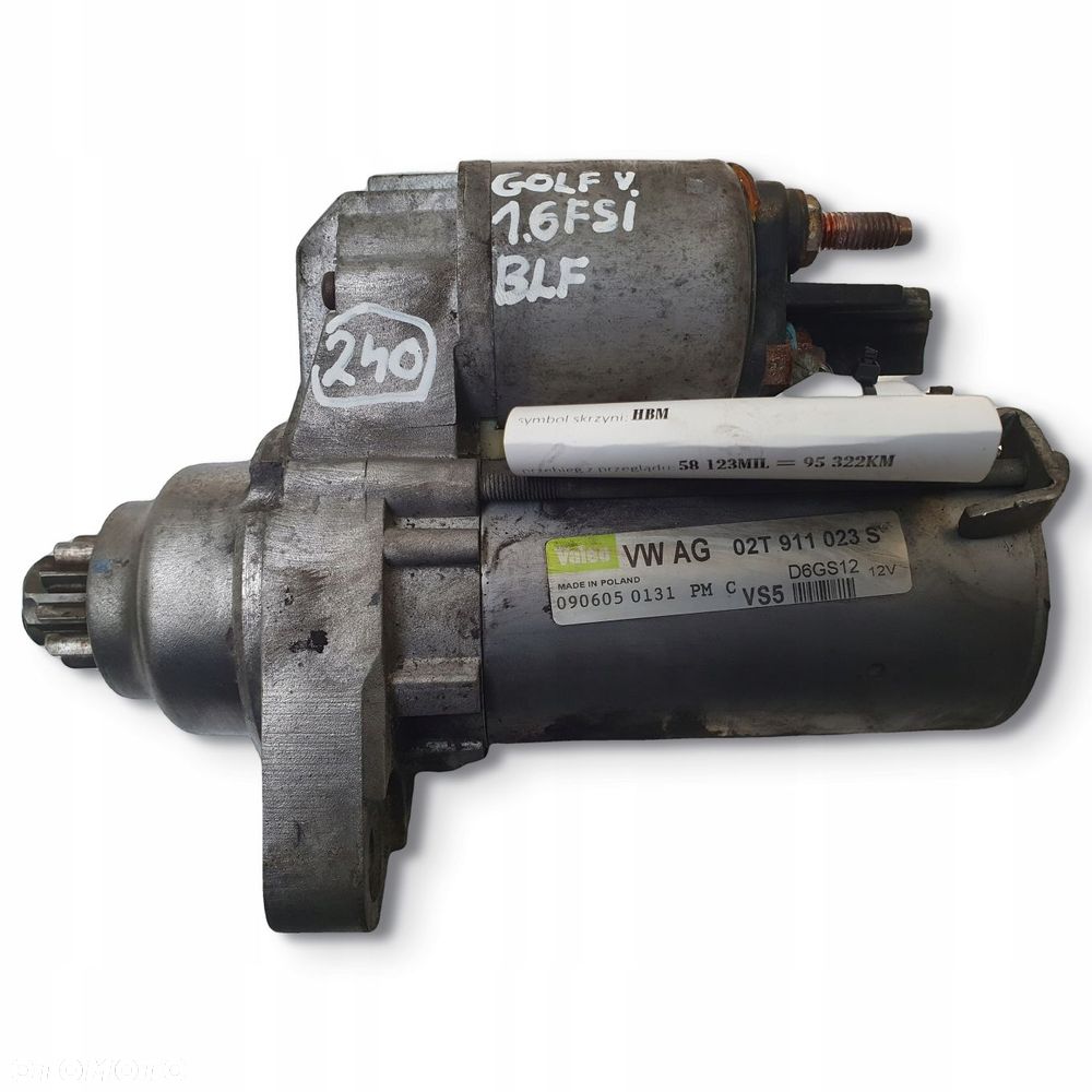 ROZRUSZNIK VW Golf V 1.6 FSI valeo 02T911023S D6GS12 - 3