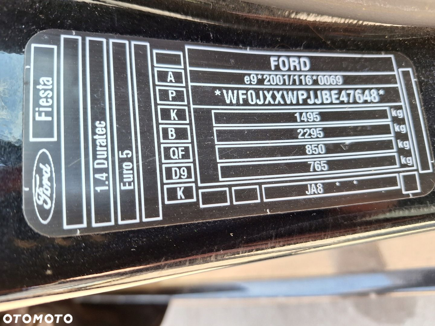 FORD FIESTA MK7 JA8 SILNIK 1.4 16V BENZYNA ZETEC SPJC - 16
