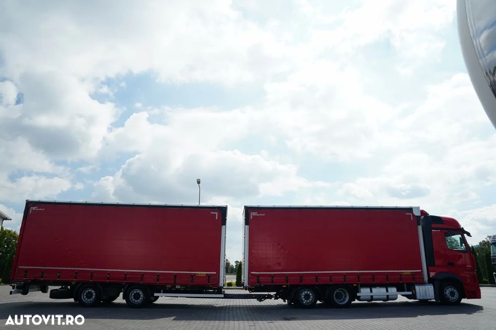 Mercedes-Benz ACTROS 2545 / TANDEM COMBINAT 120 M3 / TRANSIT / CORTINĂ - 7,4 M / BIG SPACE / WIELTON - 16