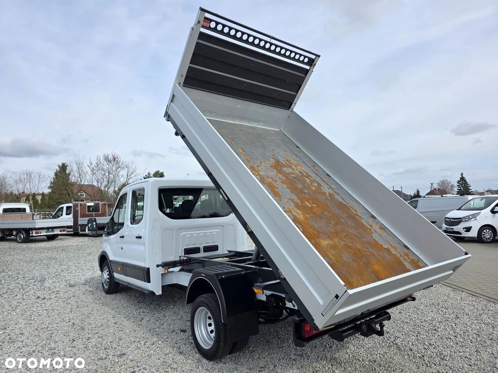 Ford TRANSIT 2,0 TDCI 170 KONNY WYWROTKA 3 STRONNA DOKA BRYGADÓWKA 7 OSOBOWA KLIMA WEBASTO LEDY 150T/KM PRZEBIEGU BLIŻNIAKI DO 3,5T WYWROT GWARANCJA - 29