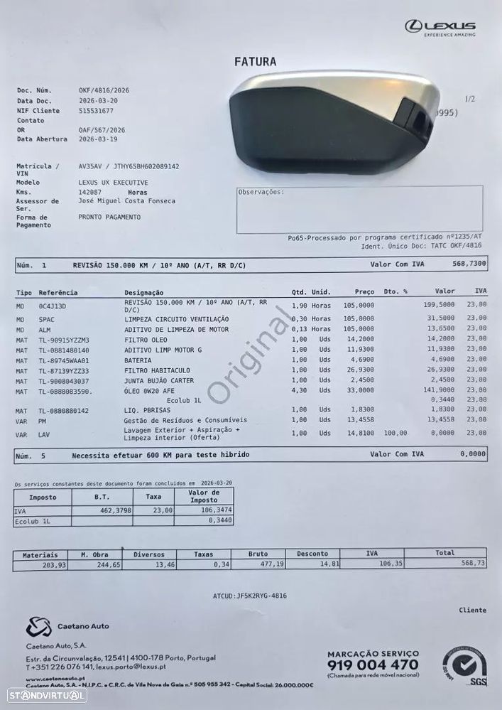 Lexus UX 250h Executive - 57