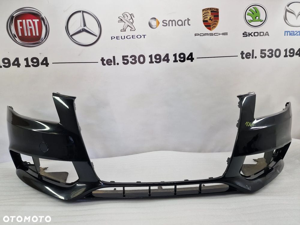 AUDI A4 B8 07- ZDERZAK PRZEDNI PRZÓD , KOLOR CZARNY NIE METALIK , NR 8K0807437 , NR AUKCJI NZ1060 - 1