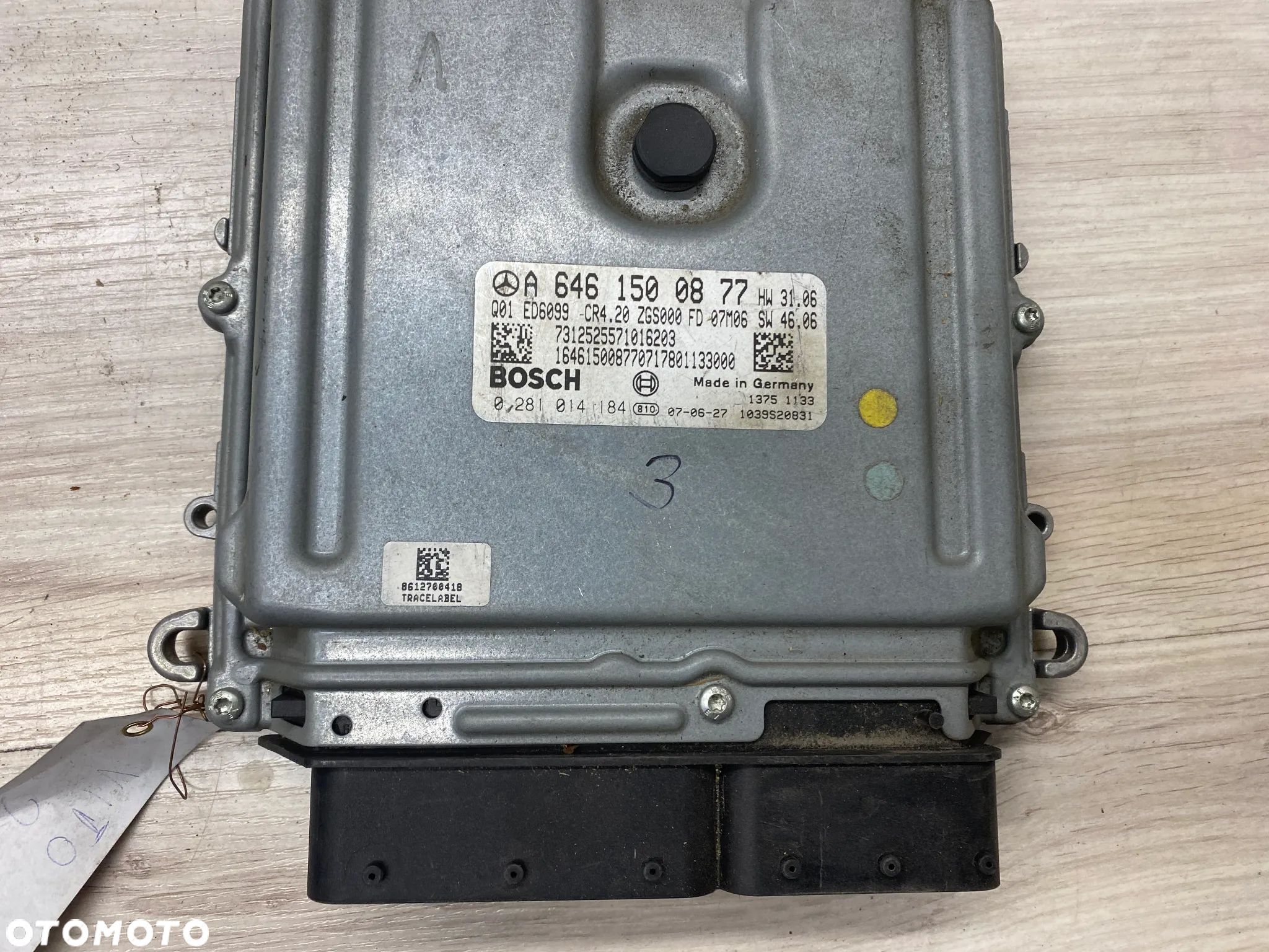 KOMPUTER STEROWNIK SILNIKA ECU MERCEDES VITO 2,2 CDI A6461500877 - 1