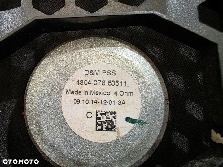 GŁOŚNIKI NISKOTONOWE PRZEDNIE PRZÓD P+L KOMPLET BMW X5 F15 OE 4304078 - 4