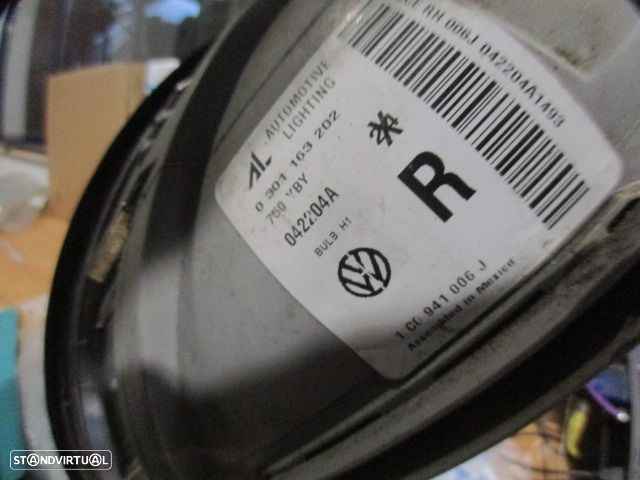 Farol 1C0941006J VW NEW BEETLE 1 CABRIOLET 1Y FASE 1 2004 1.6I 102CV 2P VERDE DRT H1 AL ORIGINAL - 3