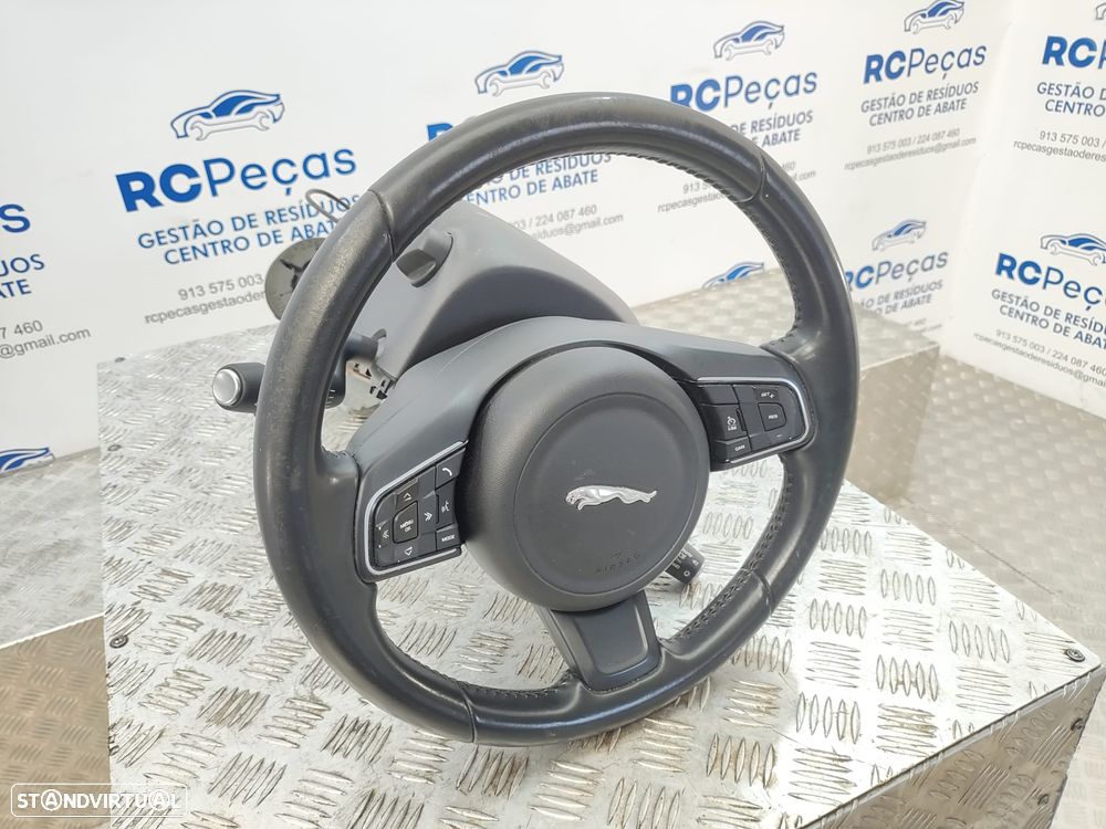 Volante Pele Patilhas Comandos Multifunções Jaguar XE X760 R Sport 2015 - 2024 - 4