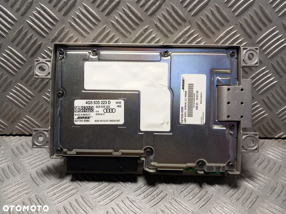 AUDI A7 C7 WZMACNIACZ SAMOCHODOWY NAGŁOŚNIENIA BOSE 4G5035223D - 3