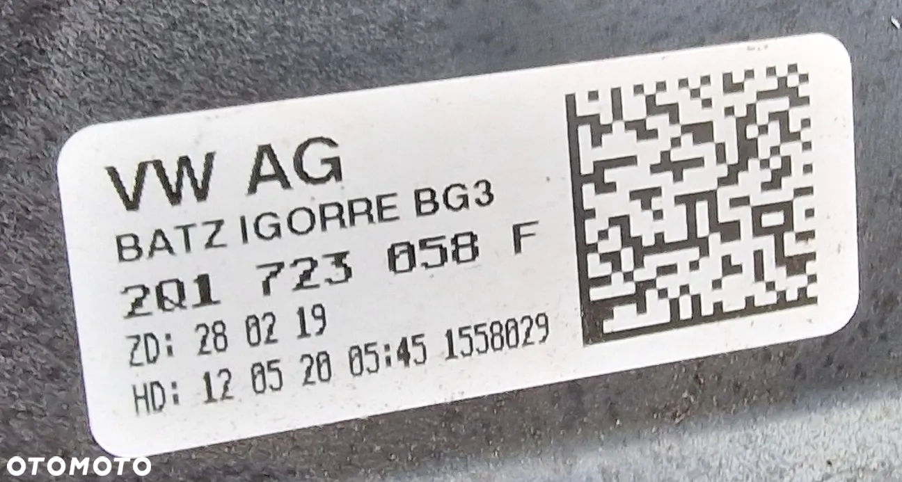 PEDAŁ GAZU HAMULCA AUTOMAT KOMPLET 2Q1723058F SKODA SCALA HB 1.5 TSI DSG - 7