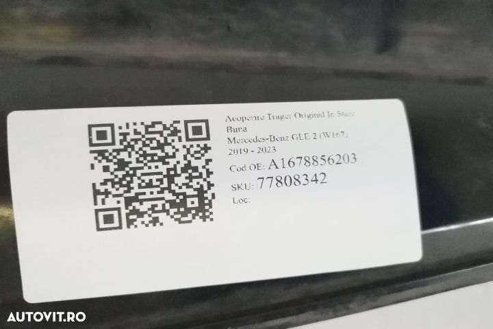Acoperire Trager Original In Stare Buna Mercedes-Benz  GLE  2  [2019 - - 4