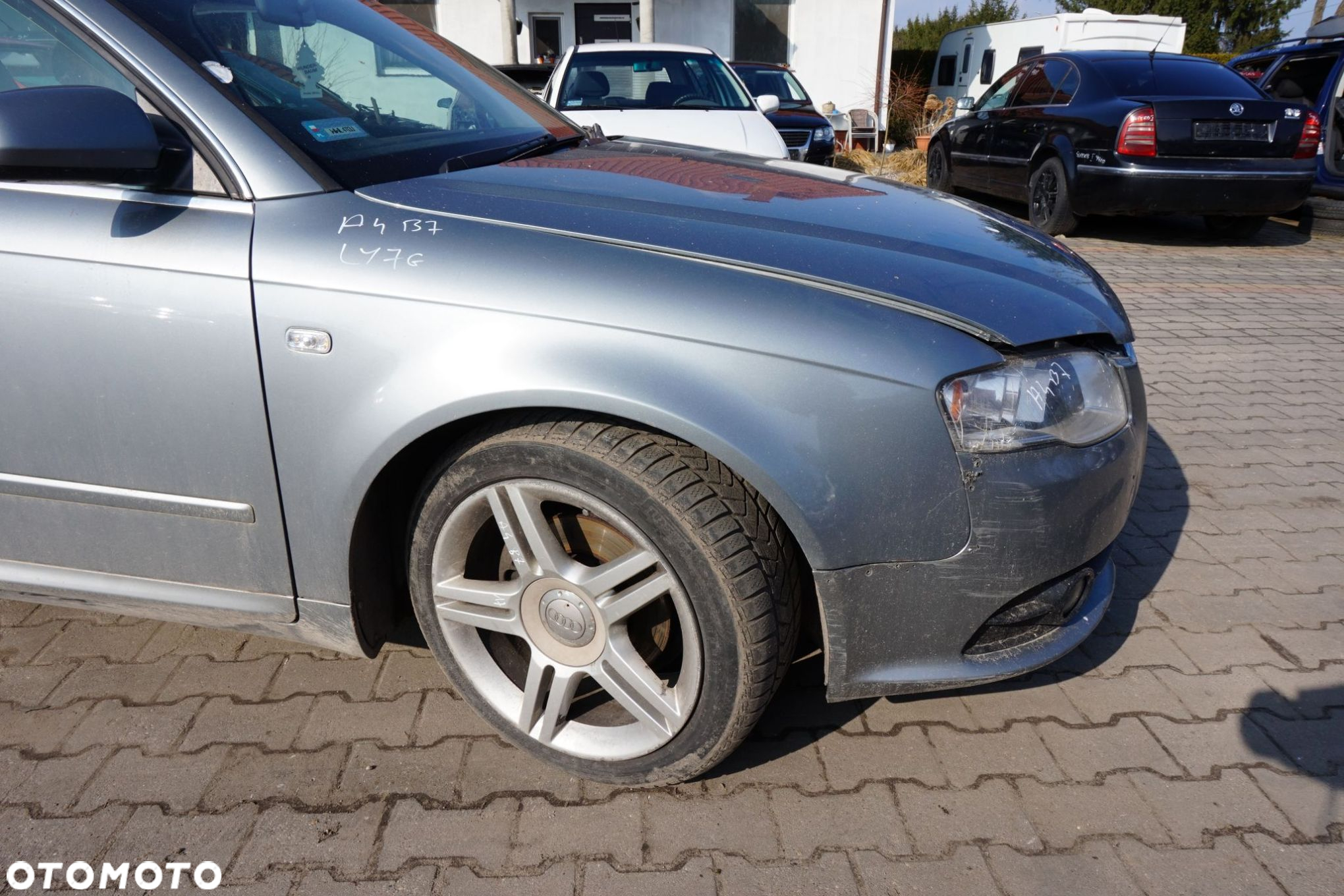 MASKA ZDERZAK BŁOTNIKI LAMPY A4 B7 LY7G  AUDI 2004-2008 SREBRNY PRZÓD KOMPLETNY - 17