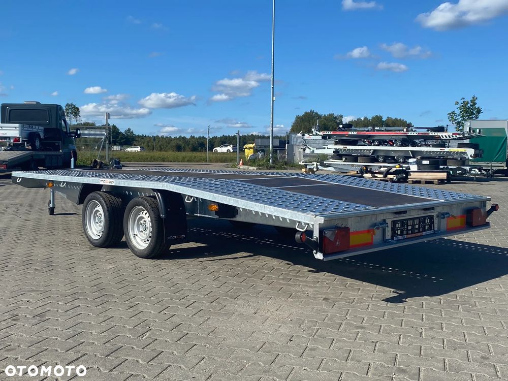 Niewiadów DOSTAWA! Laweta JUPITER wym. 450x210 Podłoga ze sklejki, najazdy, wciągarka, koło zapasowe! DMC 2700 kg Idealna do przewozu samochodów! - 3