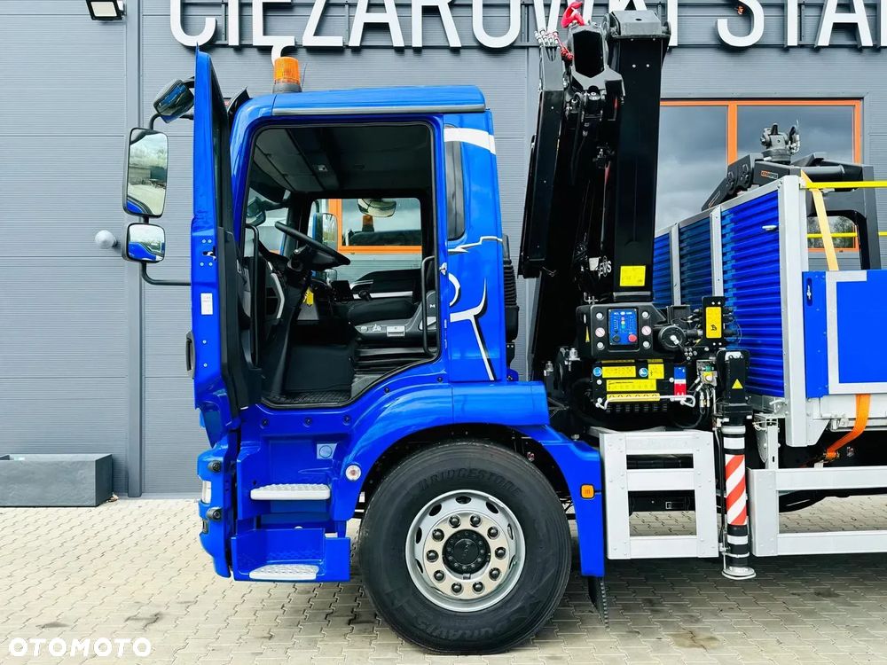 MAN MAN TGM TGL TGS 18.250 E6 // orginał. przebieg 107tys km // 4x2 // żuraw HMF 1420 K2 HDS dzwig kran crane - 21