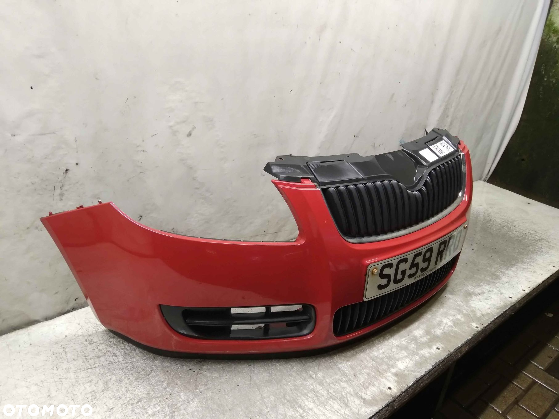 ^ ZDERZAK PRZÓD PRZEDNI DO SKODA FABIA II 2 8151 CZERWONY - 4