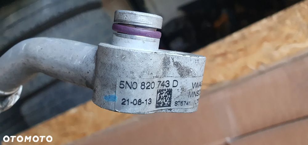 Przewód rurka klimatyzacji klimy VW Tiguan I Lift 2.0 TDI 5N0820743D - 8