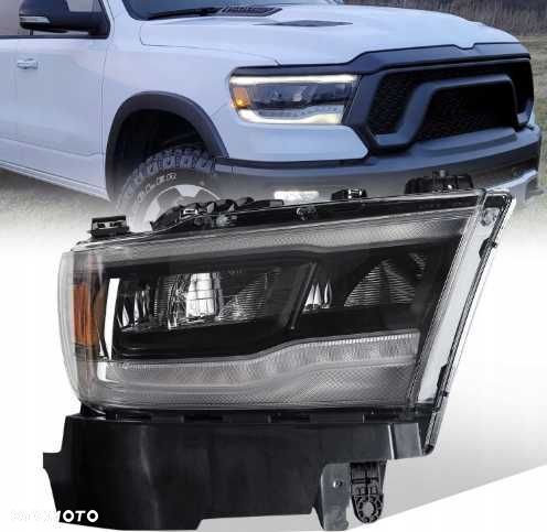 Dodge RAM 1500 Lampa LED Komplet Lewa Prawa Czarne 2019, 2022, 2024 - 2