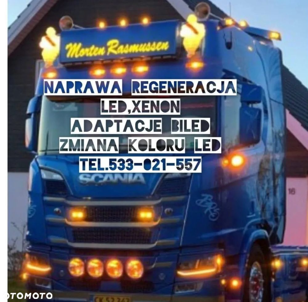 Lampa reflektor LED Scania S R N Volvo Daf Renault - 2