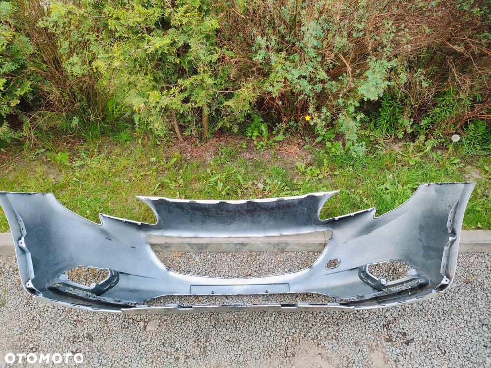 OPEL CORSA E 14- ZDERZAK PRZÓD PRZEDNI SREBRNY - 11