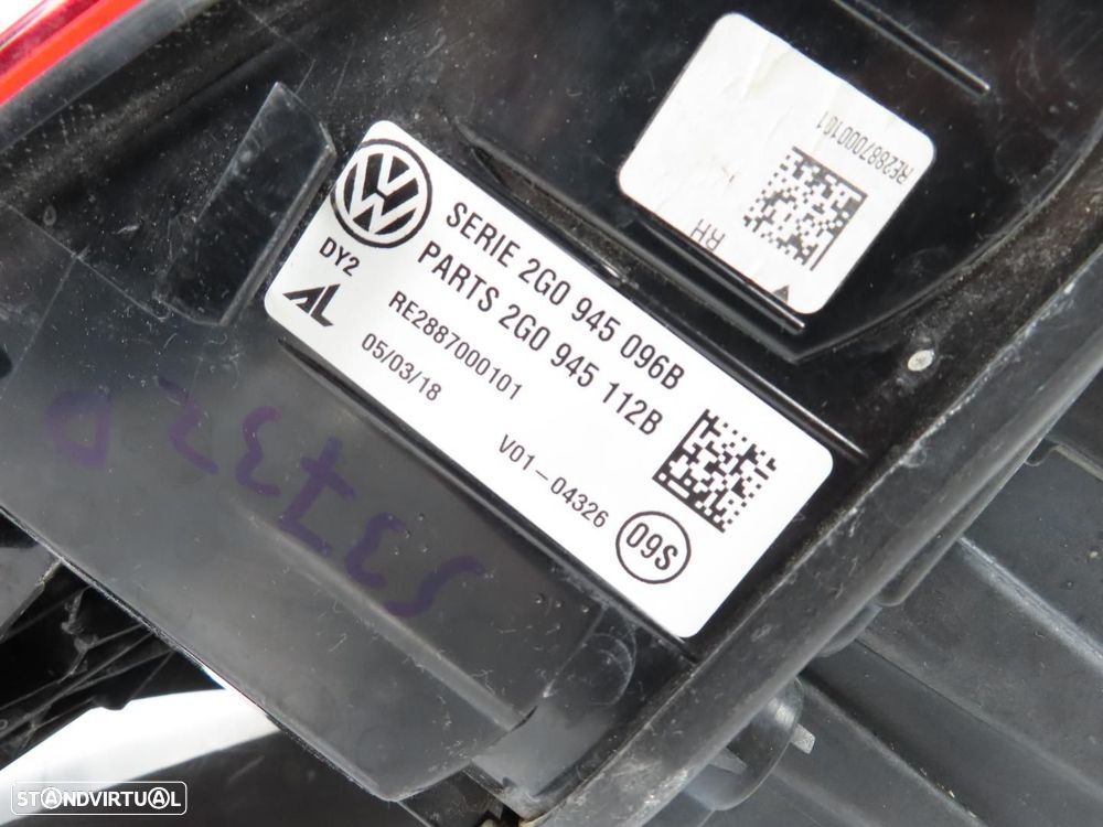 Farolim Direito/Trás Usado / Original VW POLO (AW1, BZ1)/VW Polo VI (AW1, BZ1) 2... - 5