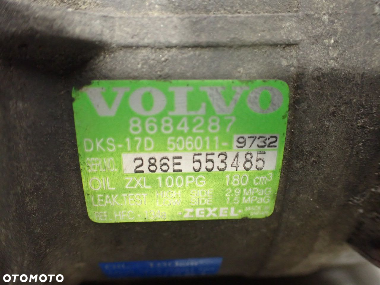 SPRĘŻARKA KLIMATYZACJI VOLVO S80 2.4 8684287 - 10