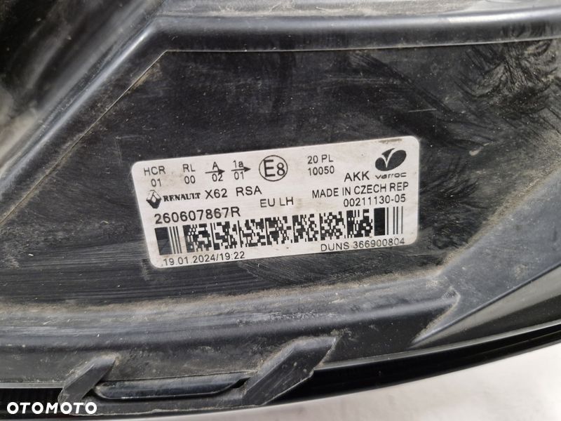renault master iii 3 lift iv 4 lampa lewy przód przednia led eu 260607867r - 8