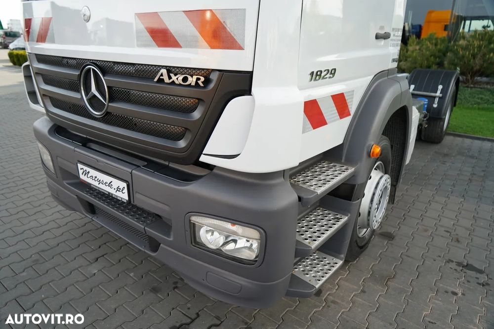 Mercedes-Benz AXOR 1829 / RETARDER / ȘASIU PENTRU CAROSERIE / 4 M / EURO 5 - 12