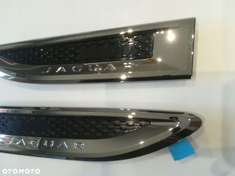 JAGUAR E-PACE X540 LISTWA WLOT BŁOTNIKA CHROM LEWA PRAWA SATYNA KOMPLET ORYGINAŁ - 8