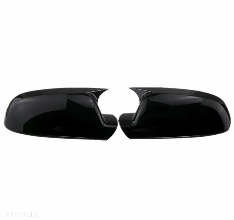Set Capace Oglinzi Oglinda Batman Audi A4 B8 2009-2015, M Style, Negru Lucios - 1