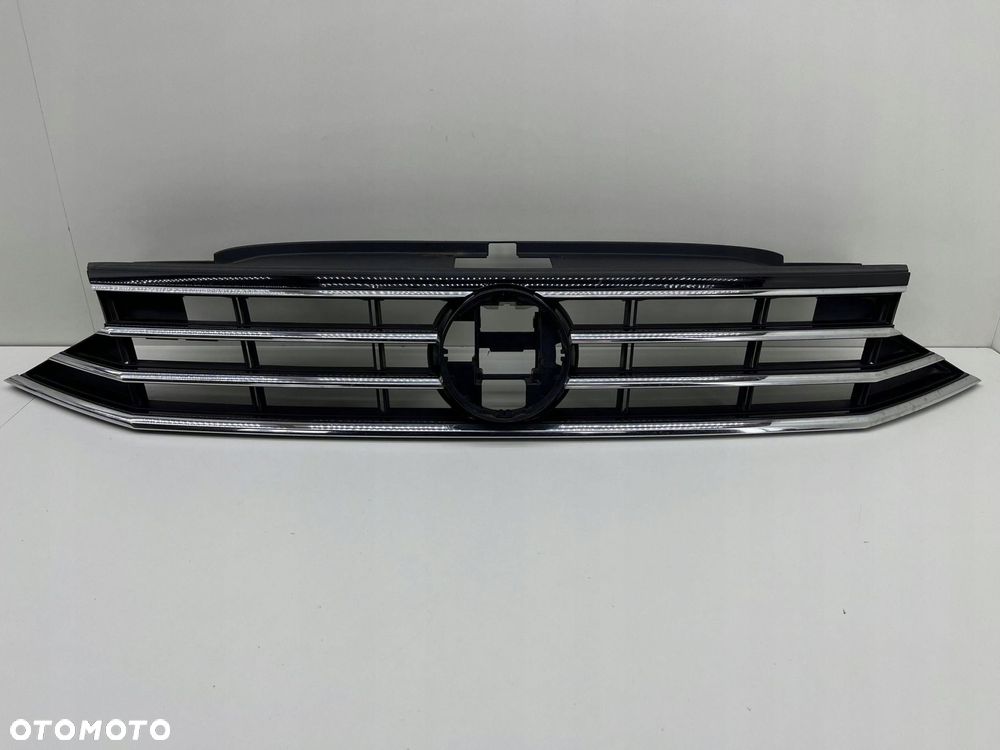 VW PASSAT B8 LIFT R-LINE ATRAPA GRILL ZDERZAKA PRZÓD 3G0853651 - 1