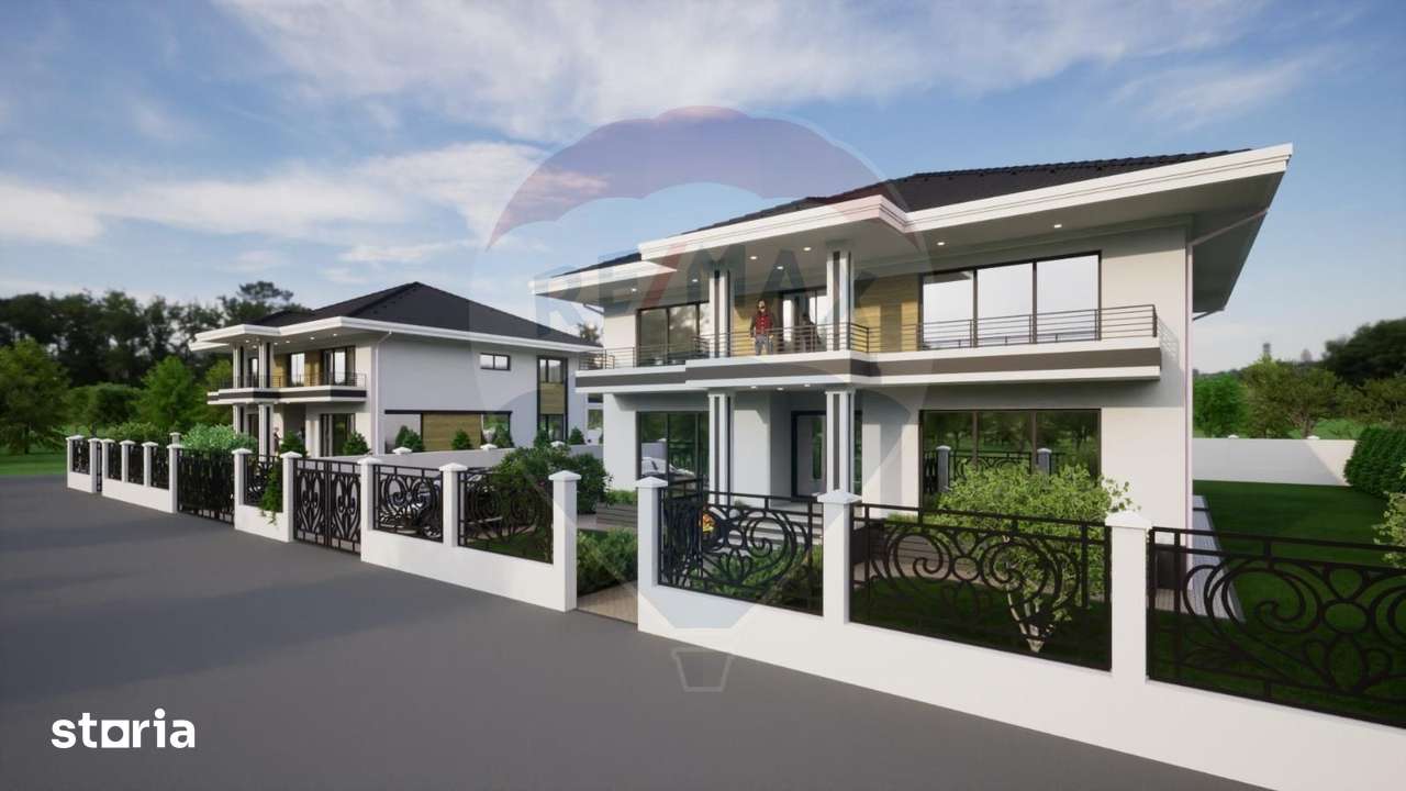Vilă modernă P+1 în Ghimbav | 330 mp utili | Teren 815 mp - la roșu - Imagine principală: 4/20
