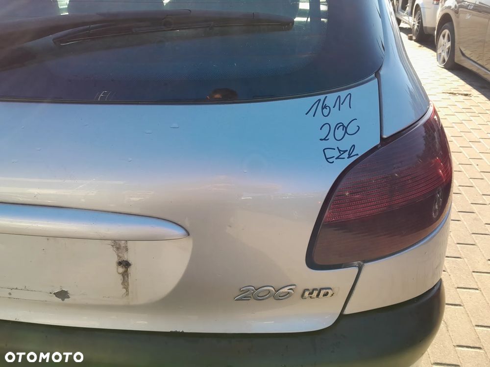 PEUGEOT 206 KLAPA BAGAŻNIKA TYLNA TYŁ KOLOR: EZR - 5