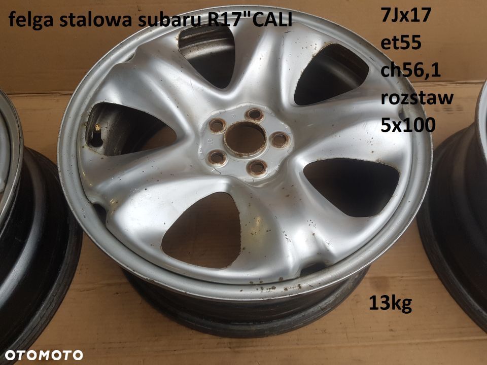 felga stalowa r17" cali 7jx17 ch56,1 5x100 Subaru Outback BR Forester SH - 1
