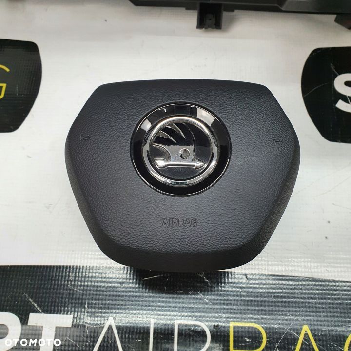 SKODA KODIAQ LIFT DESKA ROZDZIELCZA KONSOLA KOKPIT PULPIT PODUSZKI AIRBAG AIR BAG PASY KIT SET - 6