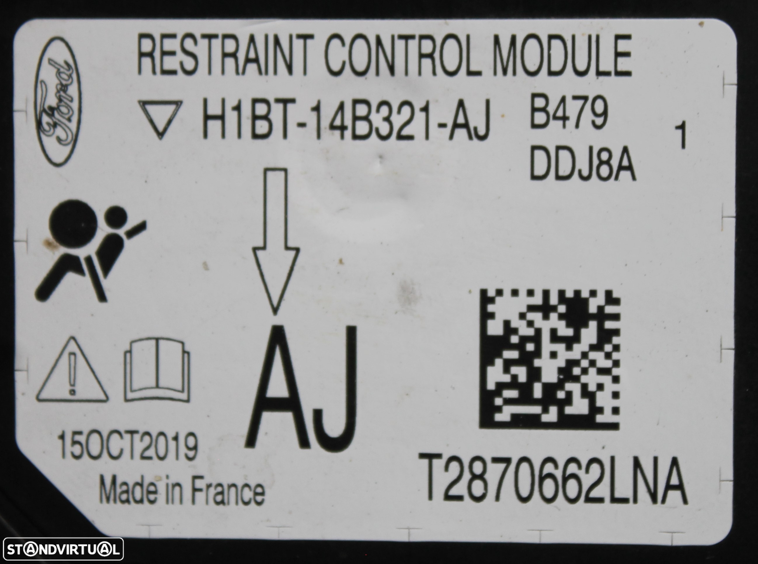CENTRALINA DE AIRBAG FORD FIESTA - 5