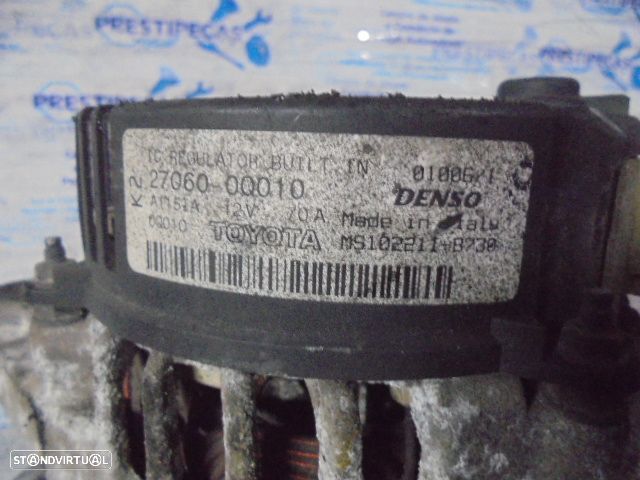 Alternador MS1022118730 2706000010 PEUGEOT 107 FASE 1 2003 1.0I 70CV 3P BRANCO DENSO 12V 70A - 5