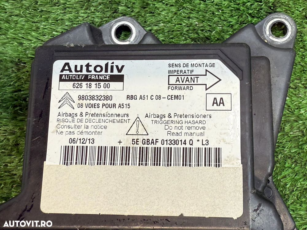 AIRBAG CALCULATOR CITROEN DS3 1.6 DIESEL 2014 COD OEM 9803832380 2009-2016 - 7