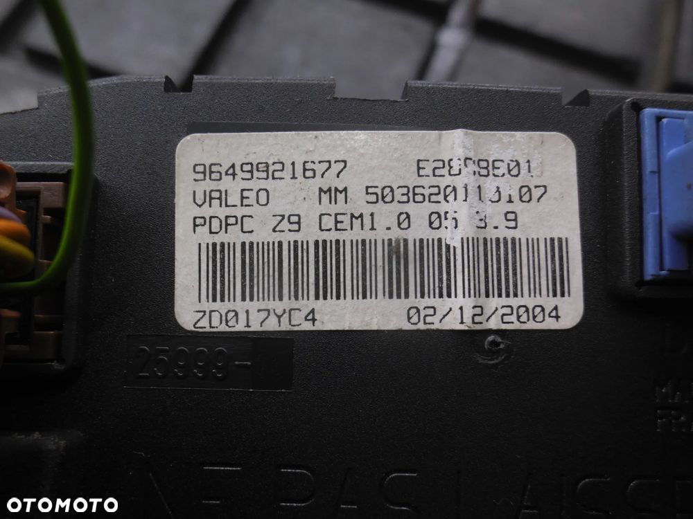 Peugeot 607 lift panel sterowania szyb 9649921677 EUROPA - 3