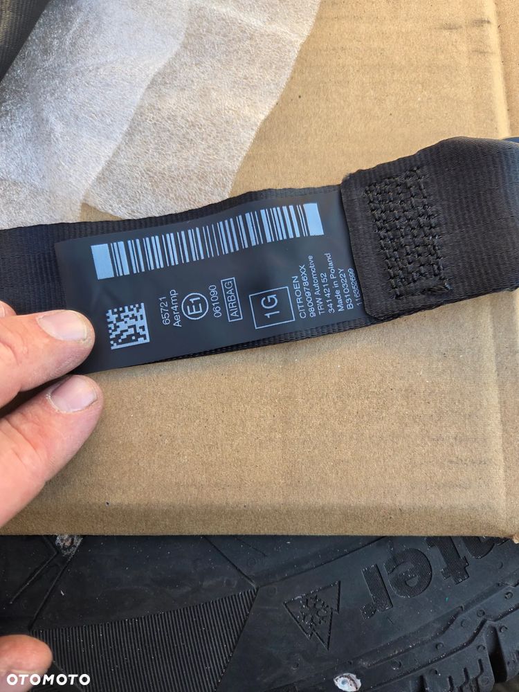 Pas bezpieczeństwa lewy przód przedni Citroen C4 Cactus 98009786XX 34142152 - 4