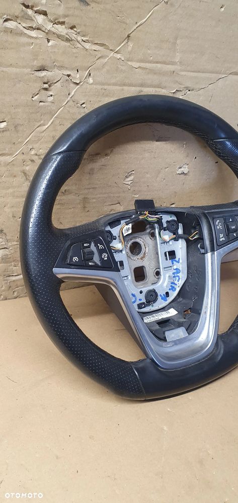 Kierownica multifunkcyjna multifunkcja skórzana skóra Opel Zafira C OPC 13365200 - 4